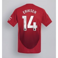 Maglia Calcio Manchester United Christian Eriksen #14 Prima Divisa 2024-25 Manica Corta